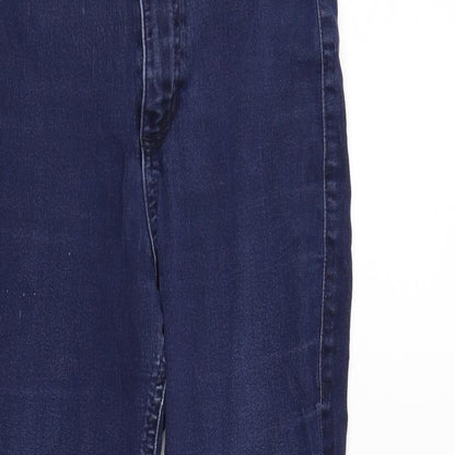 Womens UK Size 8 Marks and Spencer Regular Fit Straight Blue Jeans