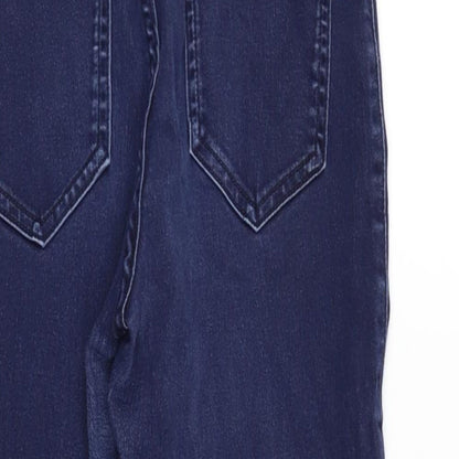 Womens UK Size 8 Marks and Spencer Regular Fit Straight Blue Jeans