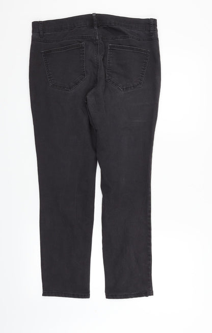 Principles Womens Grey   Straight Jeans Size 12 L25 in