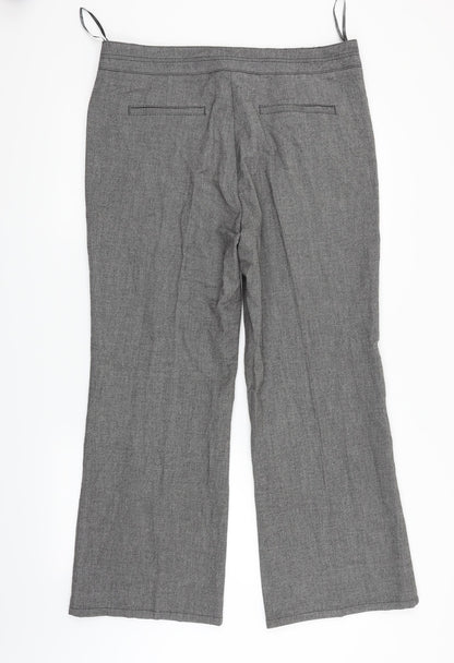 Womens UK Size 16 Per Una Relaxed Fit  Grey Trousers