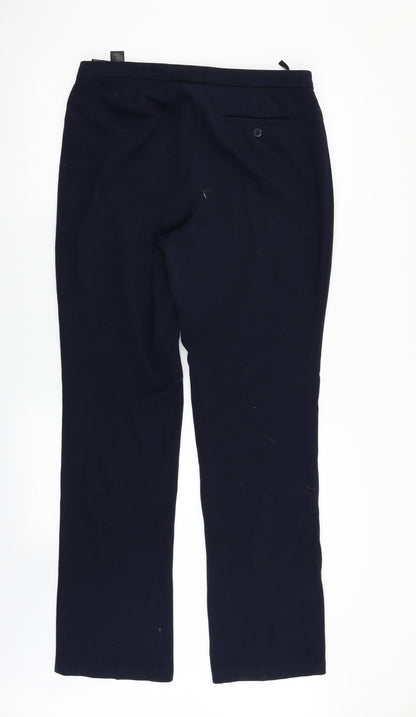 Womens UK Size 12 Marks and Spencer Regular Fit  Blue Trousers