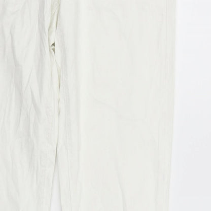 H&M Womens White   Trousers  Size 31 in L33 in