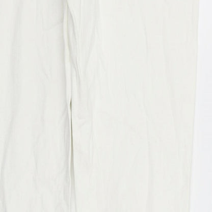 H&M Womens White   Trousers  Size 31 in L33 in