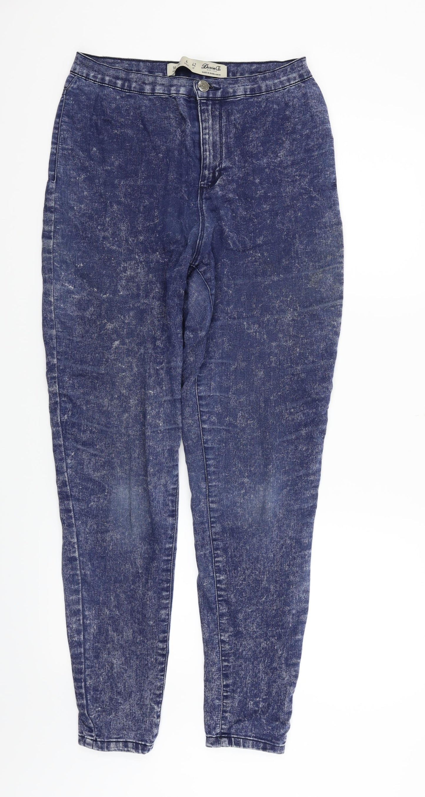 Womens UK Size 10 deniem & co Regular Fit Straight Blue Jeans