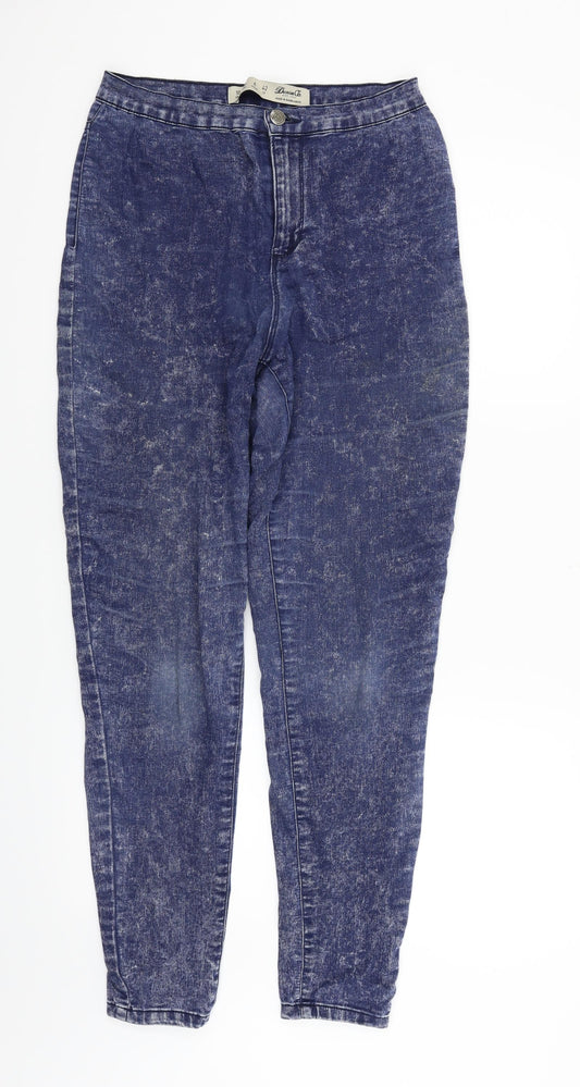 Womens UK Size 10 deniem & co Regular Fit Straight Blue Jeans