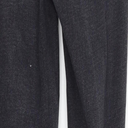 Womens UK Size 8 Papaya Regular Fit Straight Black Jeans