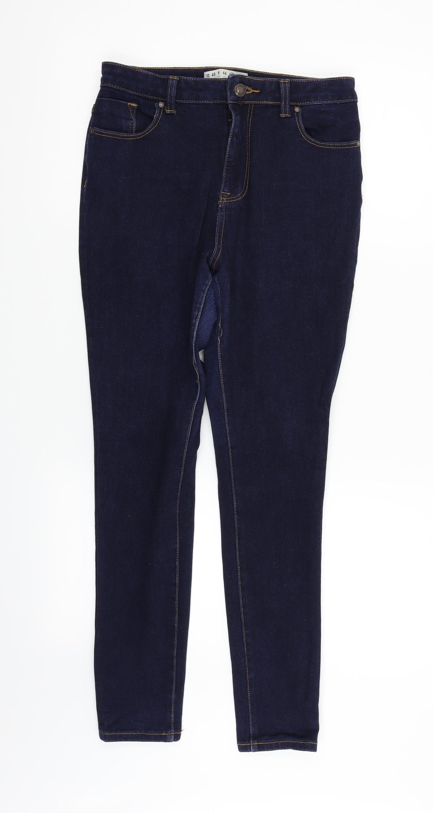 Womens UK Size 12 deniem & co Regular Fit Straight Blue Jeans