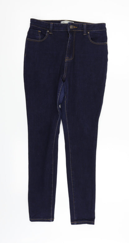 Womens UK Size 12 deniem & co Regular Fit Straight Blue Jeans