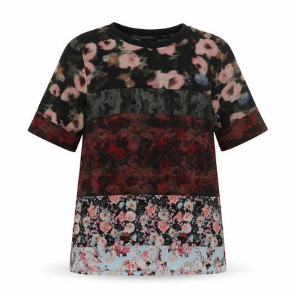 Womens UK Size 8 Topshop Multicoloured Basic T-Shirt