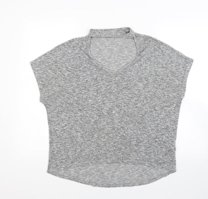 New Look Womens Grey  Knit Pullover Jumper Size S