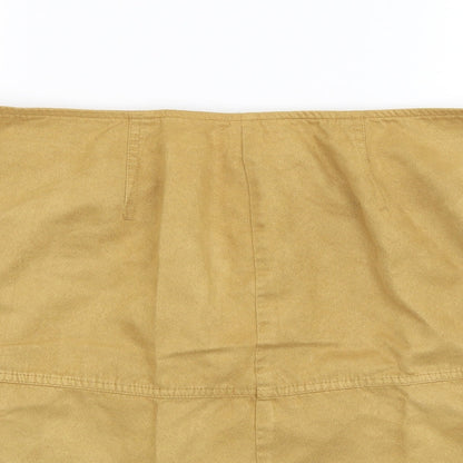 Marks and Spencer Womens Yellow   Mini Skirt Size 34 in