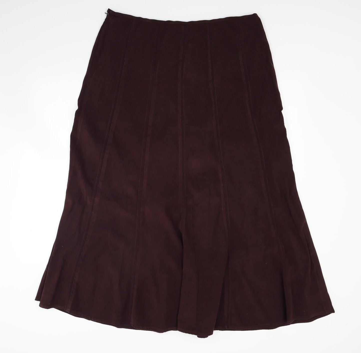 New Look Womens Red   Flare Skirt Size 35 in