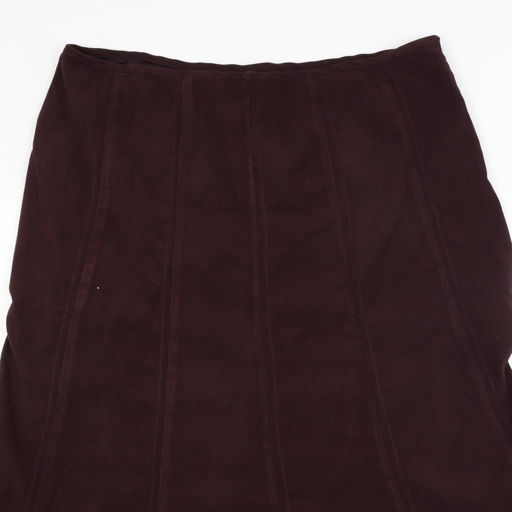 New Look Womens Red   Flare Skirt Size 35 in