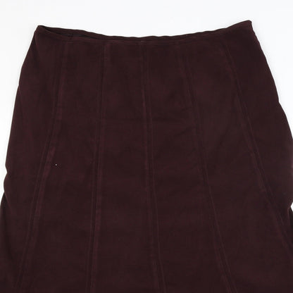 New Look Womens Red   Flare Skirt Size 35 in