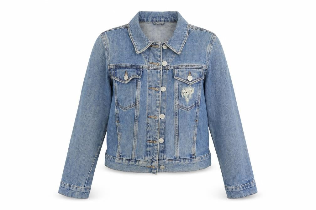 Topshop Womens Blue  Denim Jacket Coat Size 8