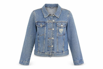 Topshop Womens Blue  Denim Jacket Coat Size 8