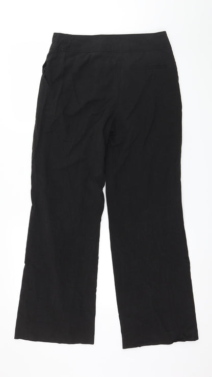 M&Co Womens Black   Trousers  Size 10 L29 in