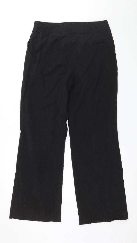 M&Co Womens Black   Trousers  Size 10 L29 in