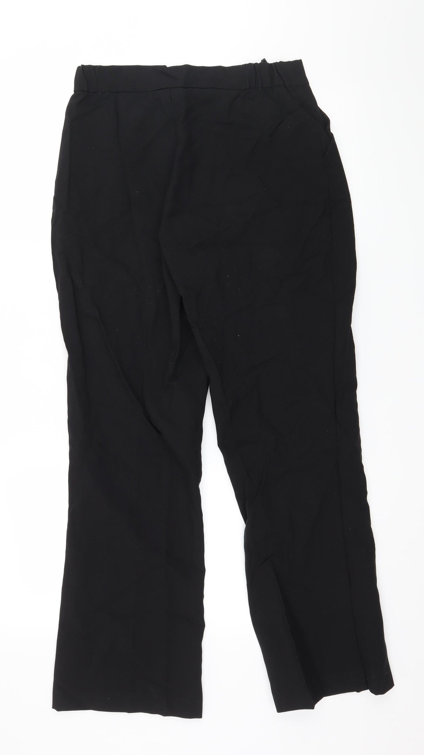 Womens UK Size 10 Damart Regular Fit  Black Trousers