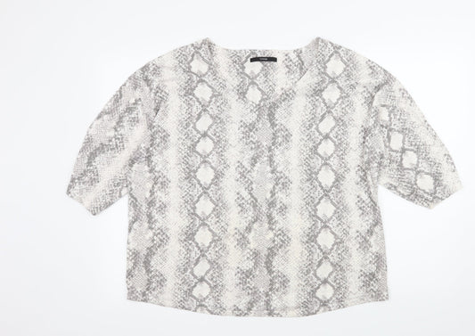 George Womens Grey   Basic T-Shirt Size 18