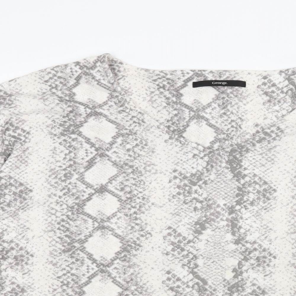 George Womens Grey   Basic T-Shirt Size 18