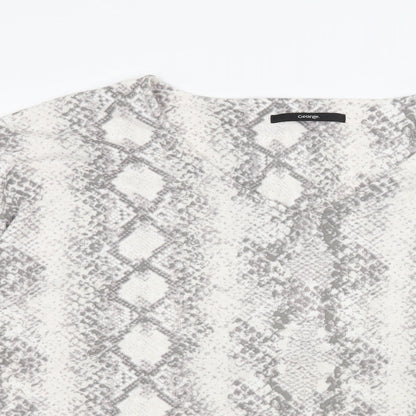 George Womens Grey   Basic T-Shirt Size 18