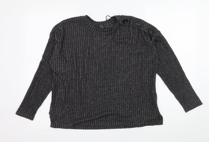 Primark Womens Grey  Knit Pullover Jumper Size 10