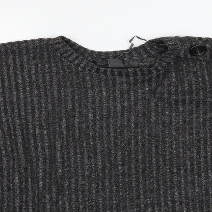 Primark Womens Grey  Knit Pullover Jumper Size 10