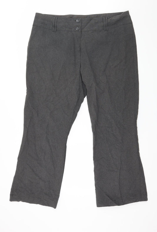 Womens UK Size 18 Papaya Regular Fit  Grey Trousers
