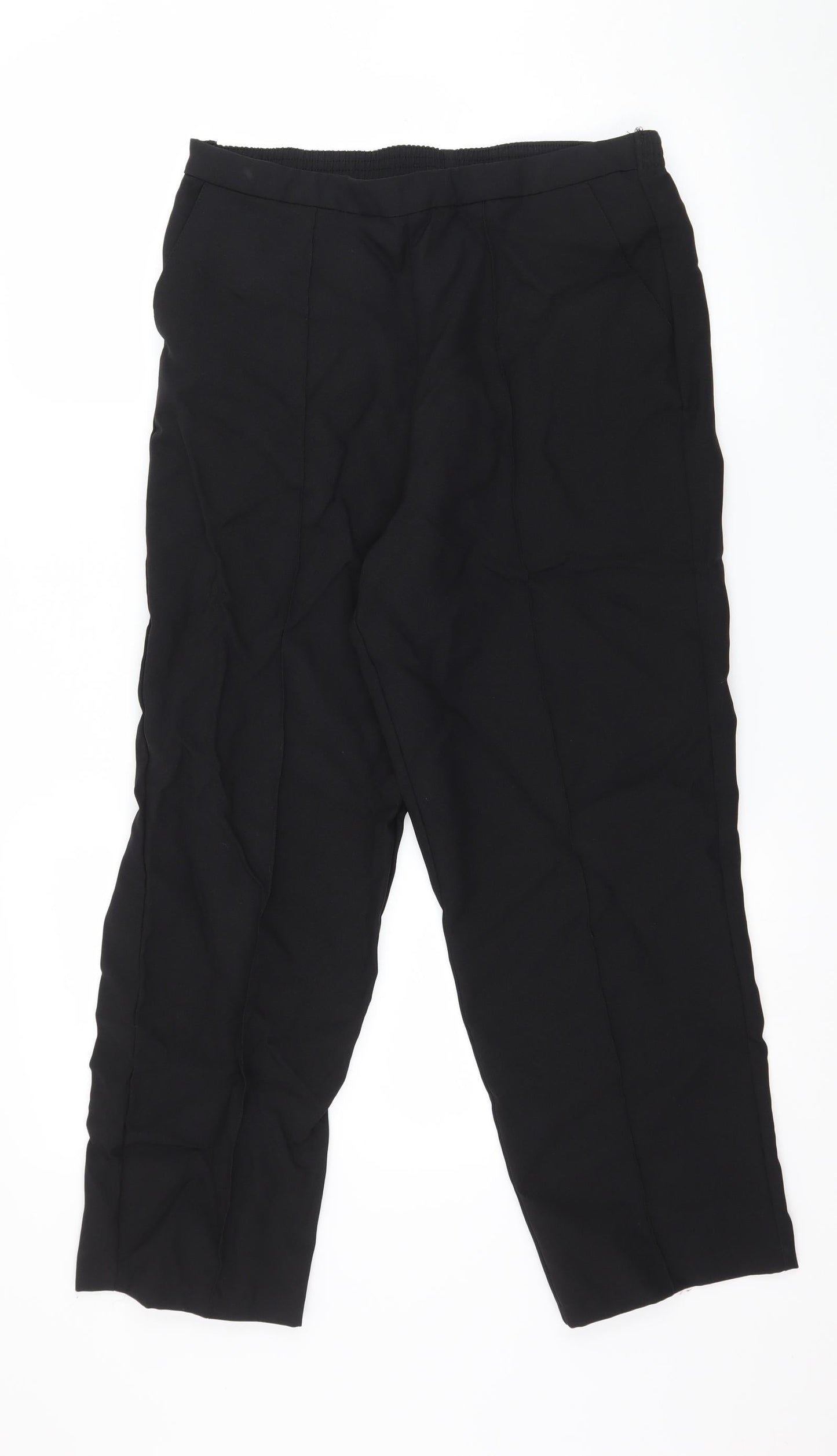 Womens UK Size 32 in EWM Regular Fit  Black Trousers