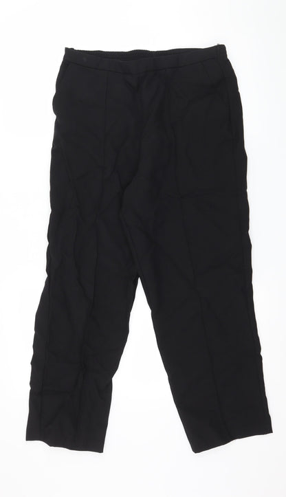 Womens UK Size 32 in EWM Regular Fit  Black Trousers
