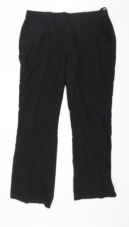 Nutmeg Womens Black   Trousers  Size 14 L29 in