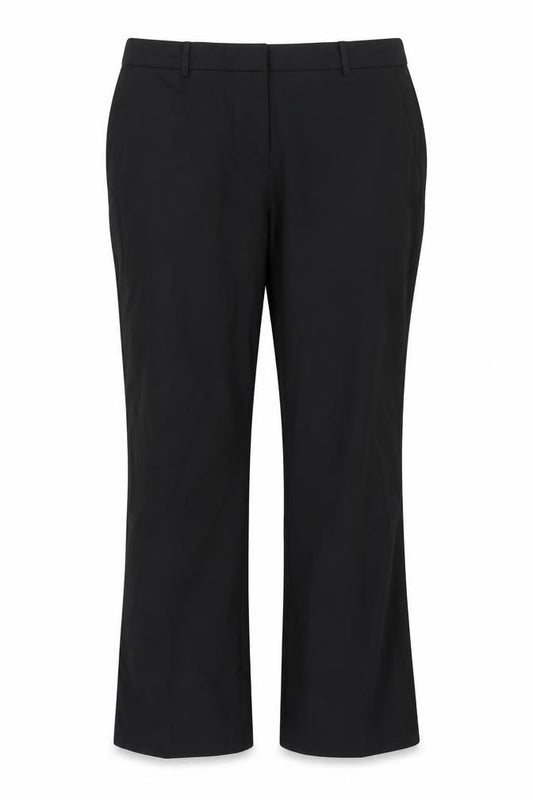 Womens UK Size 14 Nutmeg Regular Fit  Black Trousers