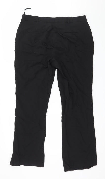 Nutmeg Womens Black   Trousers  Size 14 L29 in