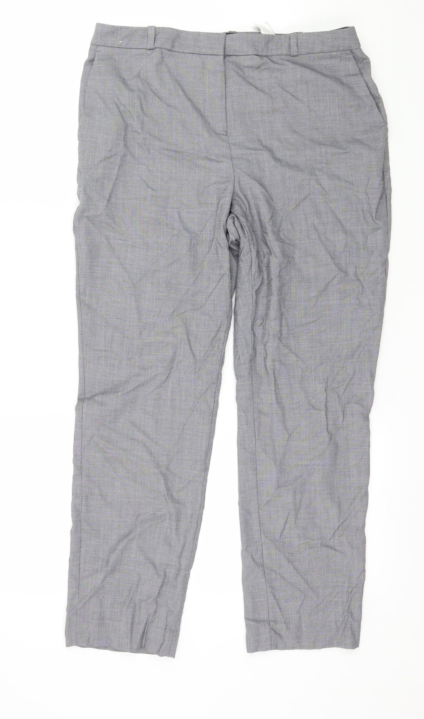 Womens UK Size 10 NEXT Regular Fit  Grey Trousers