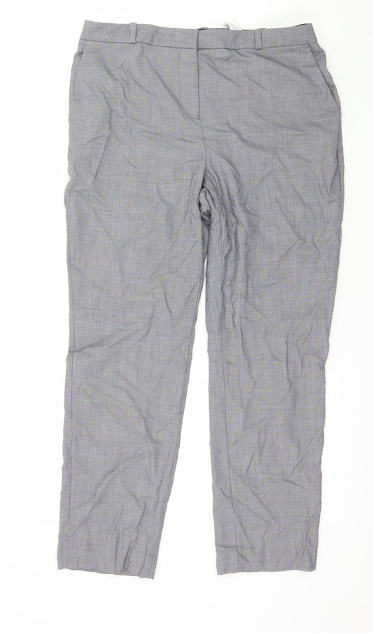Womens UK Size 10 NEXT Regular Fit  Grey Trousers