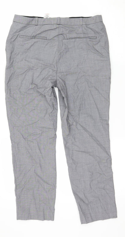 Womens UK Size 10 NEXT Regular Fit  Grey Trousers