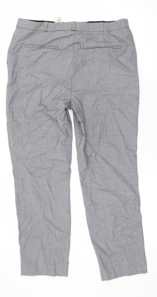 Womens UK Size 10 NEXT Regular Fit  Grey Trousers