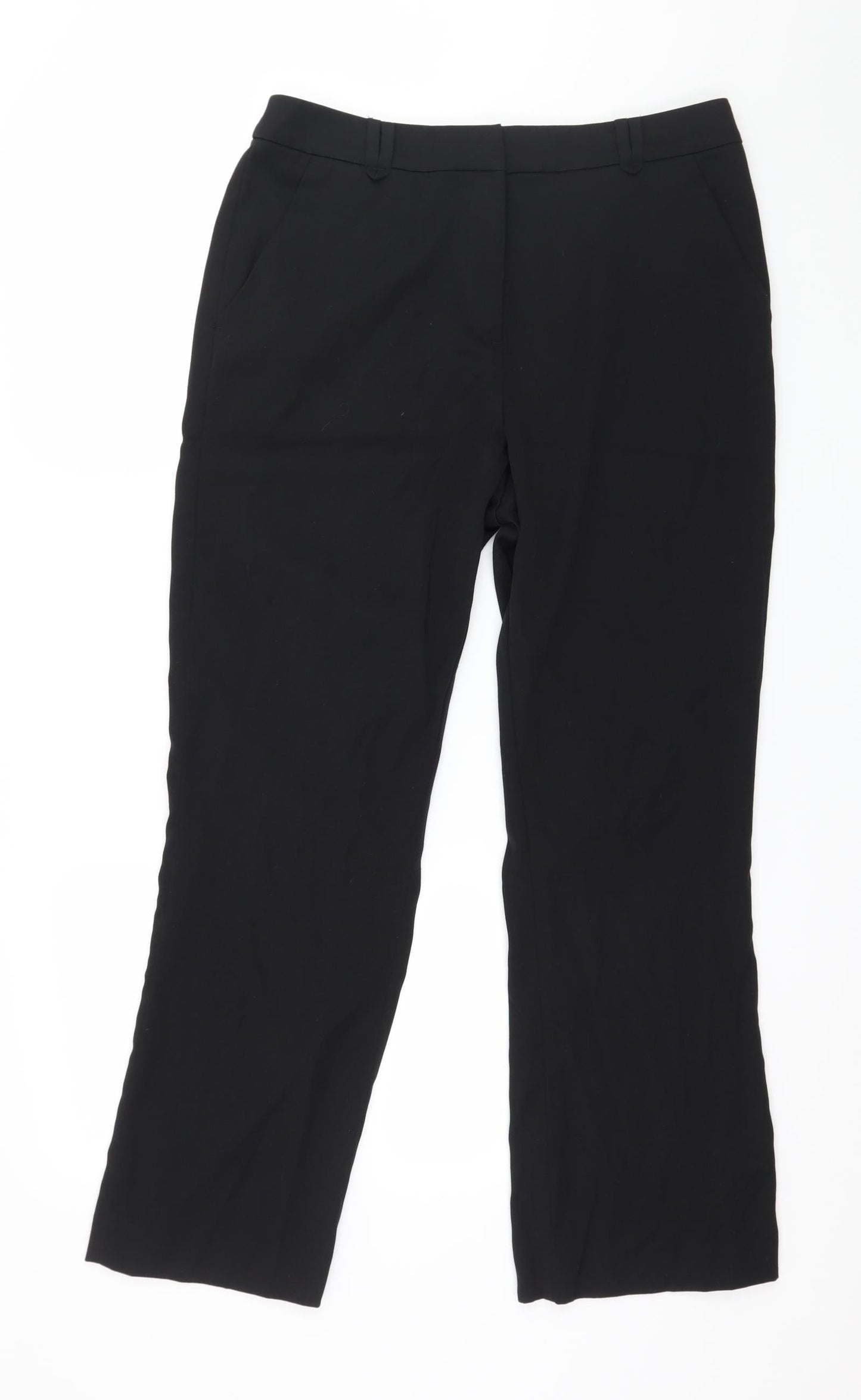 TU Womens Black   Trousers  Size 12 L28 in
