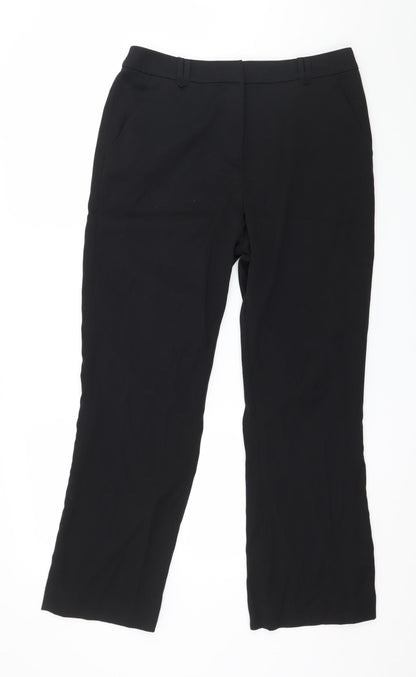 TU Womens Black   Trousers  Size 12 L28 in