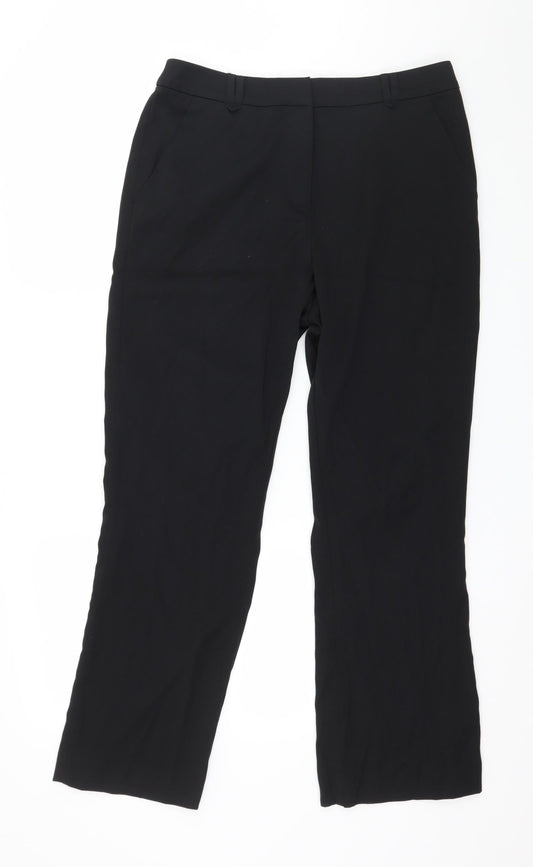TU Womens Black   Trousers  Size 12 L28 in
