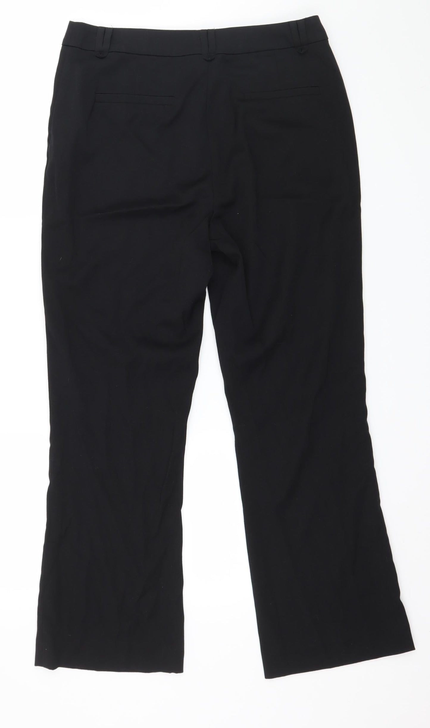 TU Womens Black   Trousers  Size 12 L28 in