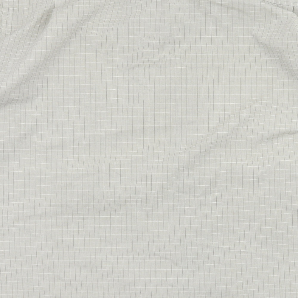 Copper Stone Mens Grey Check   Polo Size 16.5