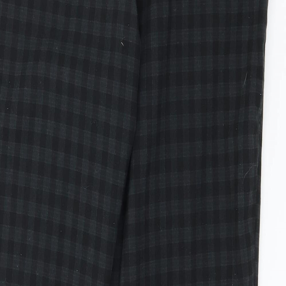 New Look Womens Green Check  Trousers  Size 10 L27 in