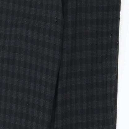 New Look Womens Green Check  Trousers  Size 10 L27 in