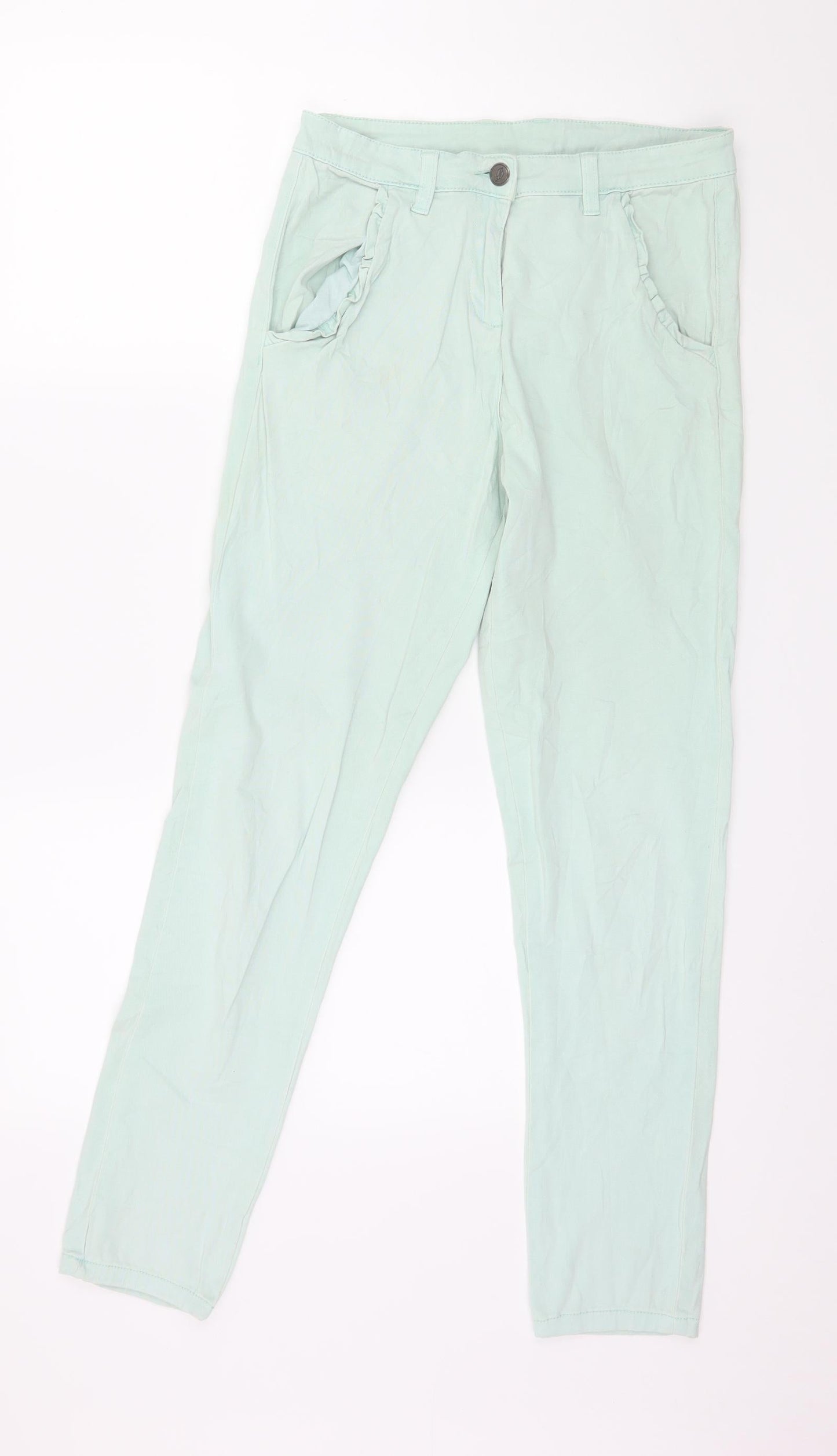 Womens Womens Green  Denim Trousers  Size 8 L29 in