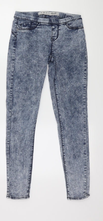 Denim & Co. Womens Blue  Denim Jegging Jeans Size 6 L28 in