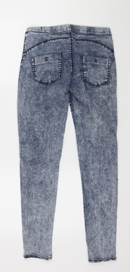 Denim & Co. Womens Blue  Denim Jegging Jeans Size 6 L28 in