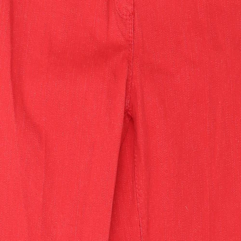 Damart Womens Red  Denim Straight Jeans Size 10 L26 in