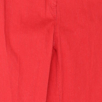 Damart Womens Red  Denim Straight Jeans Size 10 L26 in